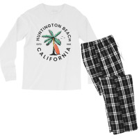 Huntington California Beach Surf Summer Vacation Men's Long Sleeve Pajama Set | Artistshot