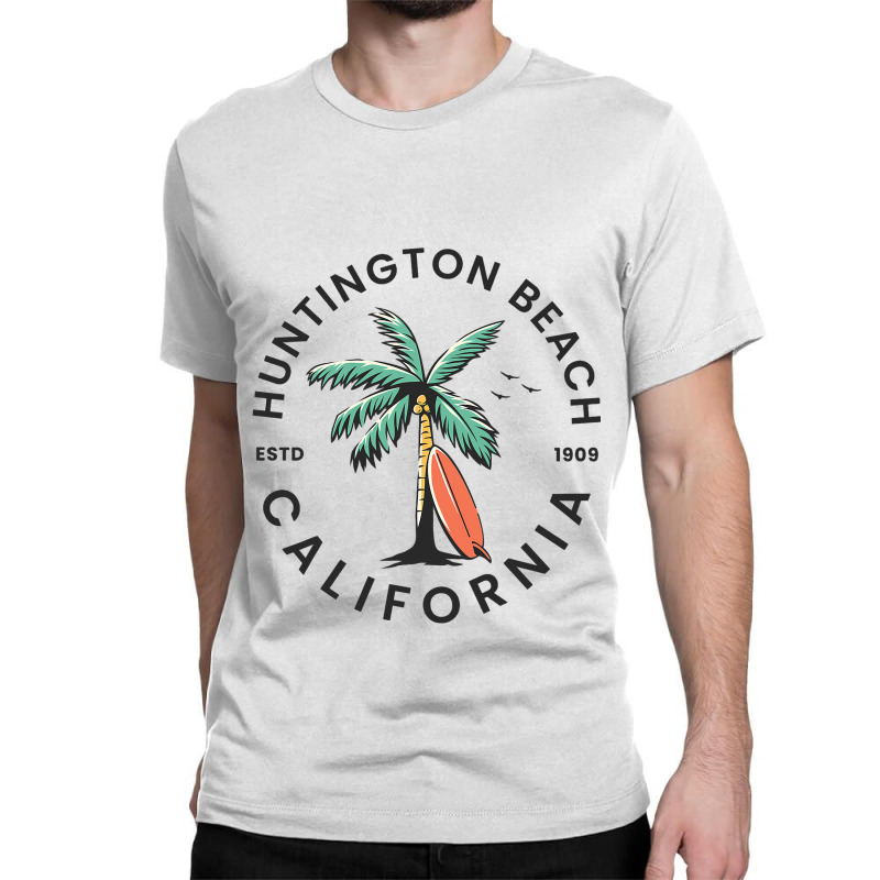 Huntington California Beach Surf Summer Vacation Classic T-shirt by MICHAELPHILBECK | Artistshot