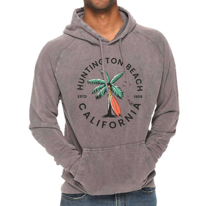 Huntington California Beach Surf Summer Vacation Vintage Hoodie by MICHAELPHILBECK | Artistshot