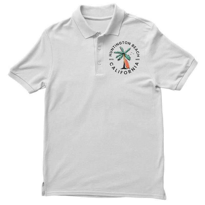 Huntington California Beach Surf Summer Vacation Men's Polo Shirt by MICHAELPHILBECK | Artistshot