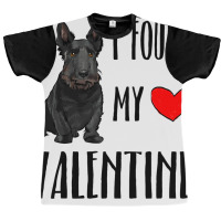 I Found My Valentine Day Scottish Terrier Dog Love Graphic T-shirt | Artistshot