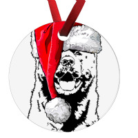 Funny Santa American Akita Christmas Dog Mom Dog Ornament | Artistshot