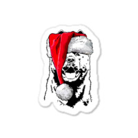 Funny Santa American Akita Christmas Dog Mom Dog Sticker | Artistshot