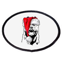 Funny Santa American Akita Christmas Dog Mom Dog Oval Patch | Artistshot