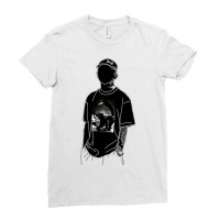 Hip Hop Rap Music Skateboarding Vinyl Headphones Ladies Fitted T-shirt | Artistshot