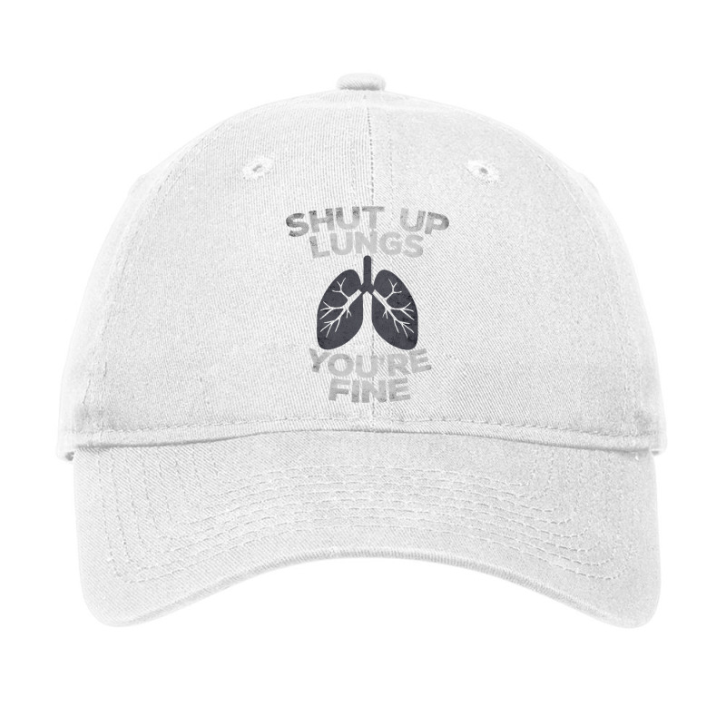 Funny Swimming Quote For Swimmer Shut Up Lungs You Adjustable Cap | Artistshot