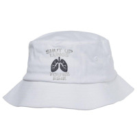 Funny Swimming Quote For Swimmer Shut Up Lungs You Bucket Hat | Artistshot