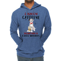 Funny Dog Gift I Run On Caffeine Dalmatians Cuss W Lightweight Hoodie | Artistshot