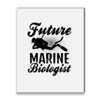 Future Biologist Design Marine Biology Metal Print Vertical | Artistshot