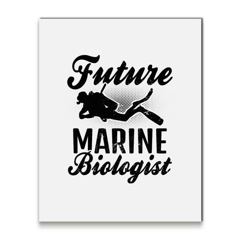 Future Biologist Design Marine Biology Metal Print Vertical | Artistshot