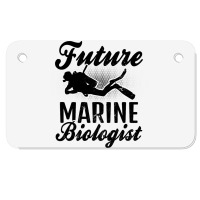 Future Biologist Design Marine Biology Motorcycle License Plate | Artistshot