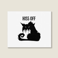 Hiss Off Black Cat Its Fine Im Fine Everythings Is Landscape Canvas Print | Artistshot