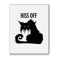 Hiss Off Black Cat Its Fine Im Fine Everythings Is Metal Print Vertical | Artistshot