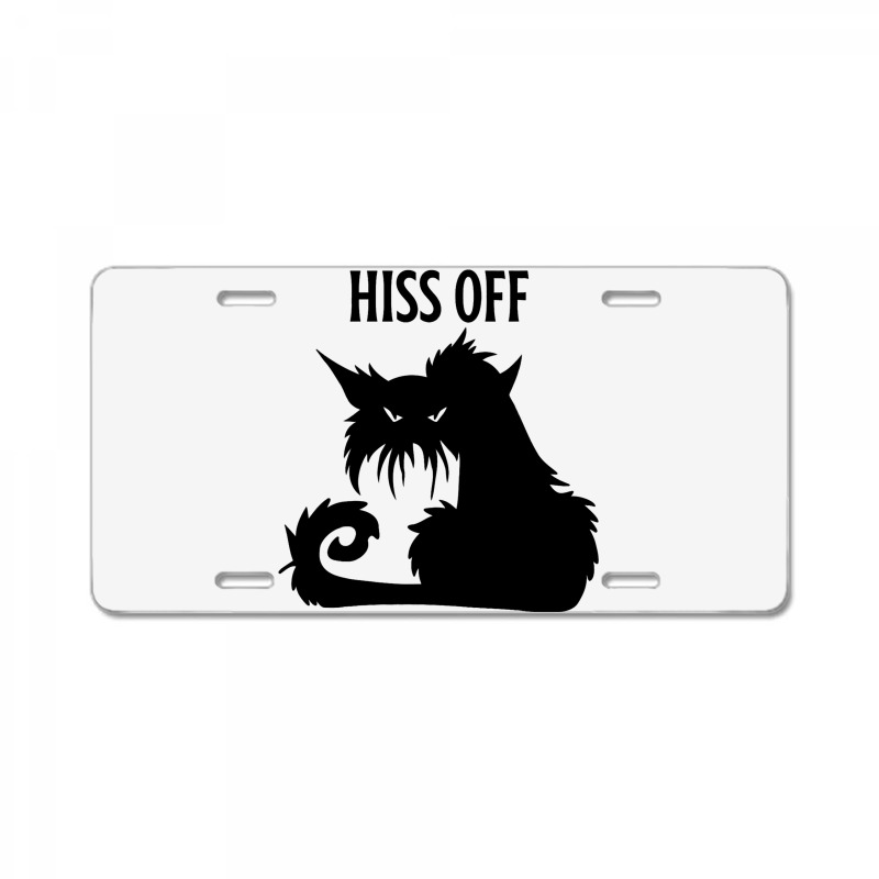 Hiss Off Black Cat Its Fine Im Fine Everythings Is License Plate | Artistshot