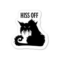 Hiss Off Black Cat Its Fine Im Fine Everythings Is Sticker | Artistshot