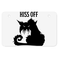 Hiss Off Black Cat Its Fine Im Fine Everythings Is Atv License Plate | Artistshot