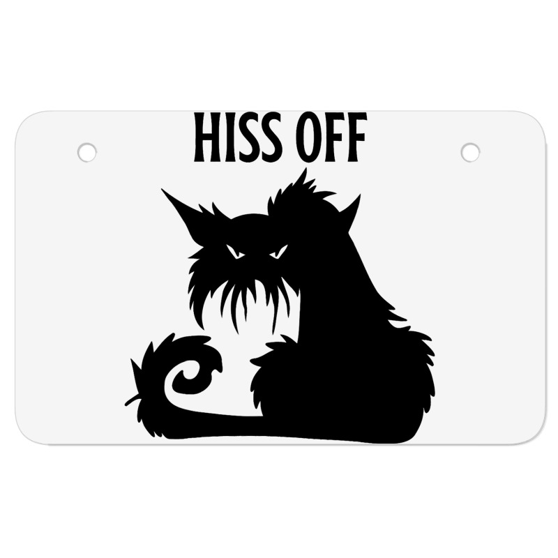 Hiss Off Black Cat Its Fine Im Fine Everythings Is Atv License Plate | Artistshot