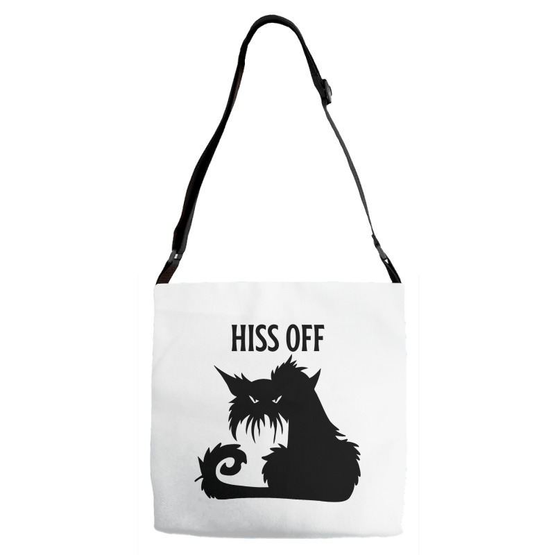 Hiss Off Black Cat Its Fine Im Fine Everythings Is Adjustable Strap Totes | Artistshot