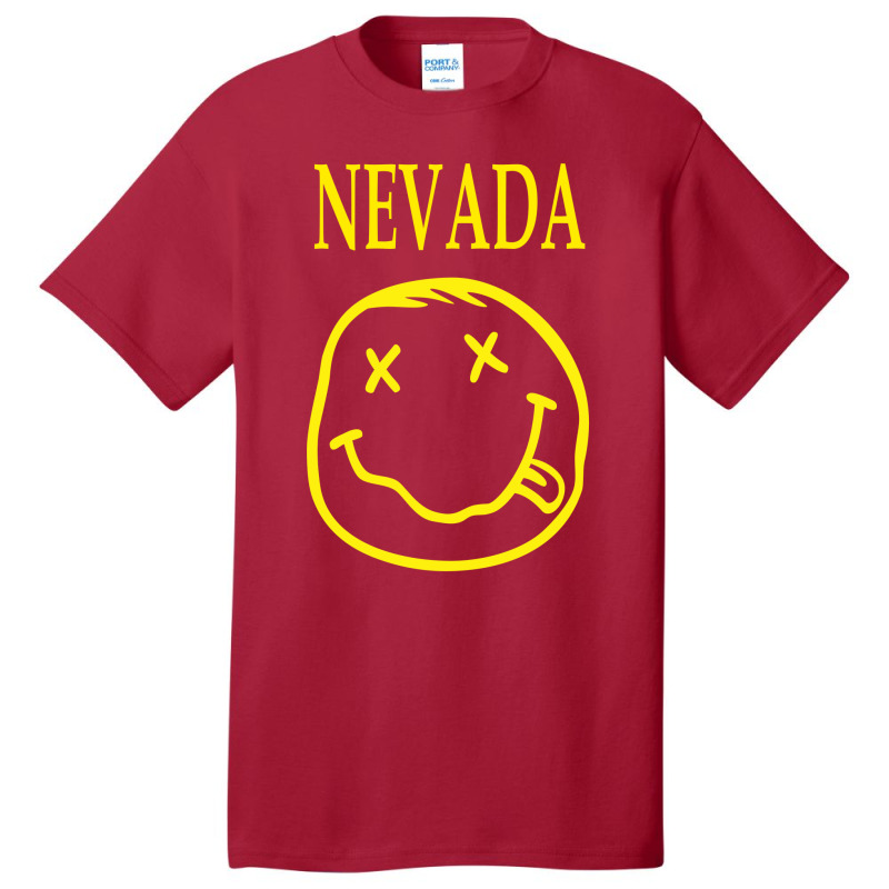 Smile Face Nevada Funny Basic T-shirt | Artistshot