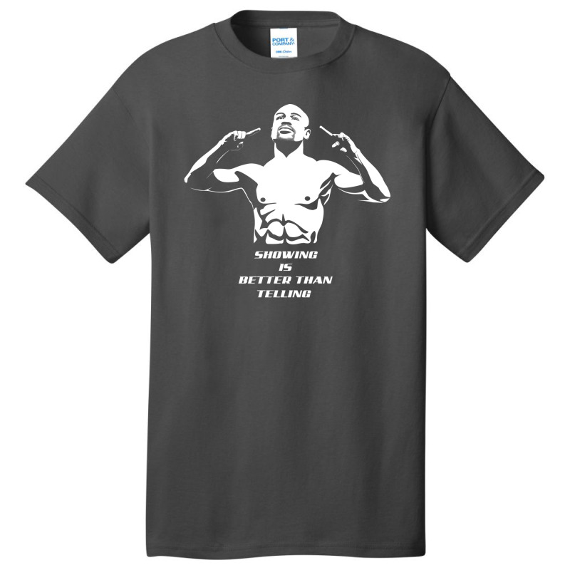 Do More Mayweather Jr Silhouette Art Basic T-shirt | Artistshot