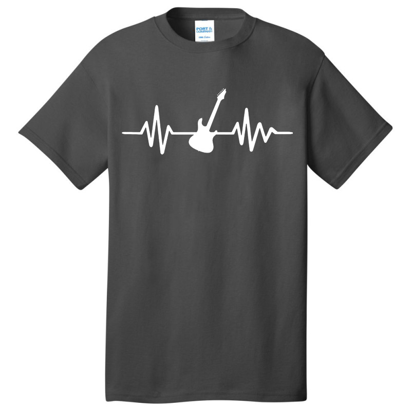 Heartbeat Electric Guitar Basic T-shirt by Lissette | Artistshot