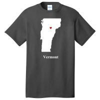 Vermont Love Map Basic T-shirt | Artistshot