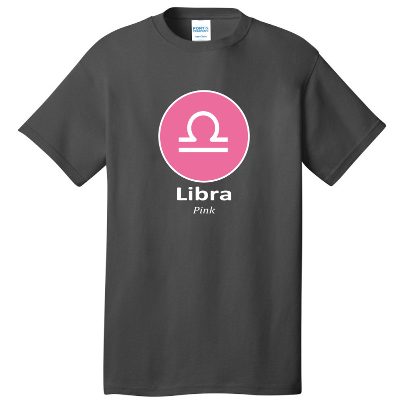 Libra Pink Nft And Metaverse Basic T-shirt by manishjyotistore | Artistshot