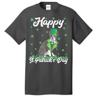 Boston Terrier T  Shirt Happy St. Patrick's Day Boston Terrier T  Shir Basic T-shirt | Artistshot