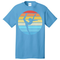 Majorette T  Shirt Baton Twirling Silhouette On A Distressed Retro Sun Basic T-shirt | Artistshot