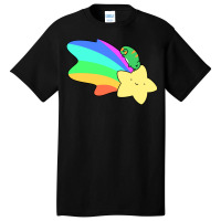 Rainbow Shooting Star Chameleon Basic T-shirt | Artistshot