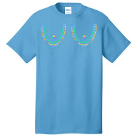 Mardi Gras Boobs Beads T  Shirt Boobs Mardi Gras Boobs Beads Funny Bea Basic T-shirt | Artistshot