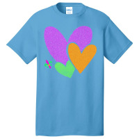 Mardi Gras Heart T  Shirt Mardi Gras Heart Leopard Print Fleur De Lis Basic T-shirt | Artistshot