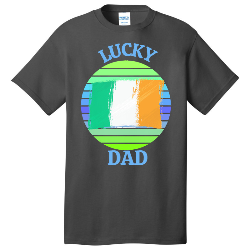 One Lucky Dad T  Shirtone Lucky Dad T  Shirt Basic T-shirt | Artistshot