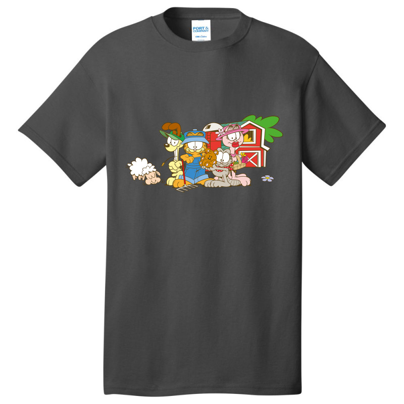 Garfiel And Friends Basic T-shirt by Santika | Artistshot