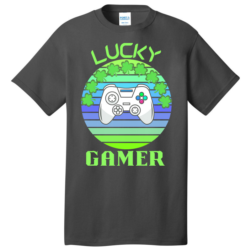 One Lucky Gamer T  Shirtone Lucky Gamer T  Shirt (7) Basic T-shirt | Artistshot