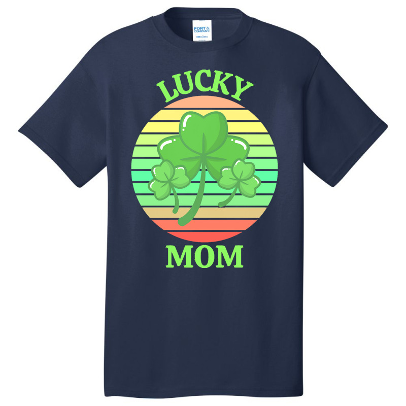 One Lucky Mom T  Shirtone Lucky Mom T  Shirt (1) Basic T-shirt | Artistshot