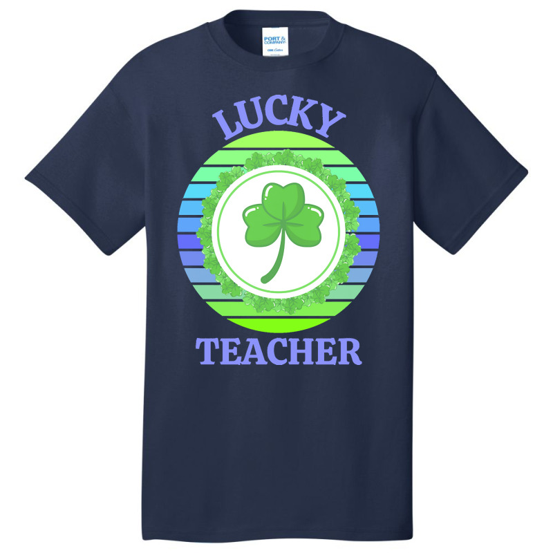 One Lucky Teacher T  Shirtone Lucky Teacher T  Shirt Basic T-shirt | Artistshot