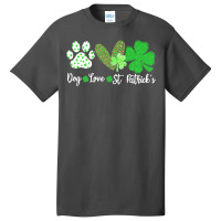 St Paddys Paw Dog Leopard Shenanigans T  Shirt Dog Love St Patricks Da Basic T-shirt | Artistshot