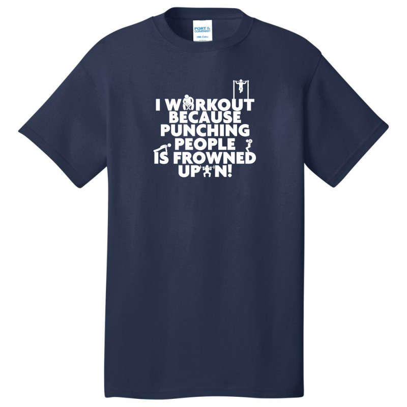 Punching People Is Frowned Upon Basic T-shirt by riotees | Artistshot