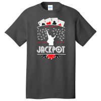 Poker Jackpot Money Rain Winners Basic T-shirt | Artistshot