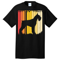 Giant Schnauzer T  Shirt Vintage Giant Schnauzer Dog T  Shirt Basic T-shirt | Artistshot