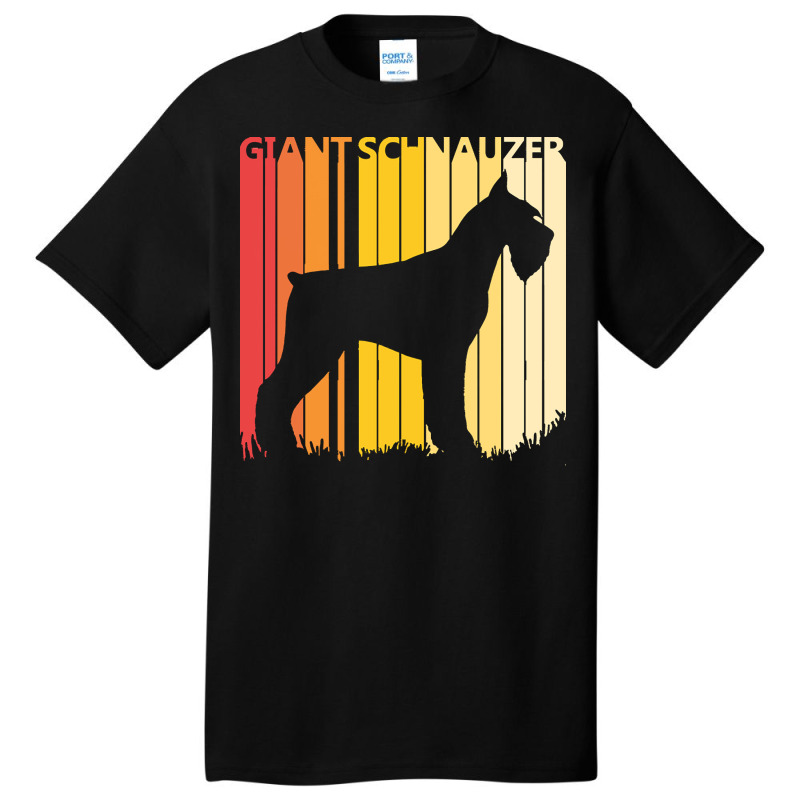 Giant Schnauzer T  Shirt Vintage Giant Schnauzer Dog T  Shirt Basic T-shirt | Artistshot