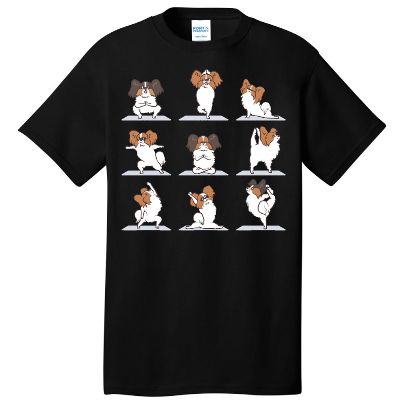 Papillon T  Shirt Papillon Dog Yoga T  Shirt Basic T-shirt by stammivy480 | Artistshot