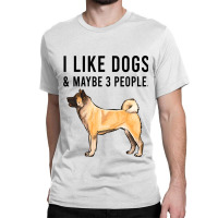 Funny I Like Akita Dogs And Maybe 3 People 2 Classic T-shirt | Artistshot