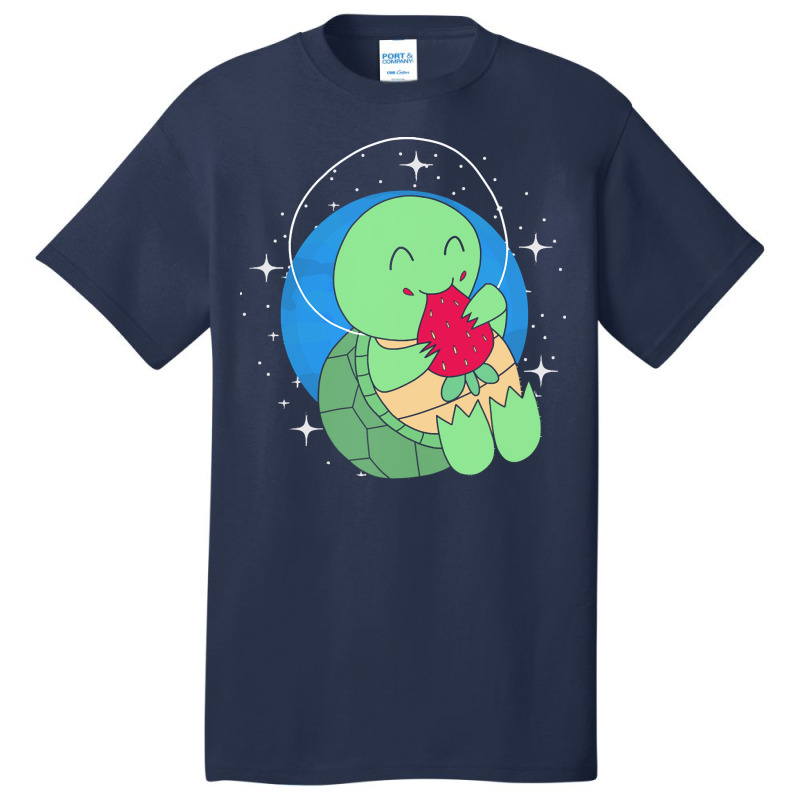 Turtle T  Shirt Space Turtle Strawberry T  Shirt Basic T-shirt by stammivy480 | Artistshot