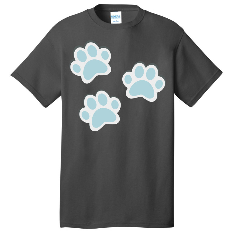 Paws Trail Cat Basic T-shirt by claristore | Artistshot