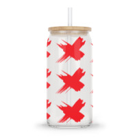 Red X Glass Tumbler | Artistshot