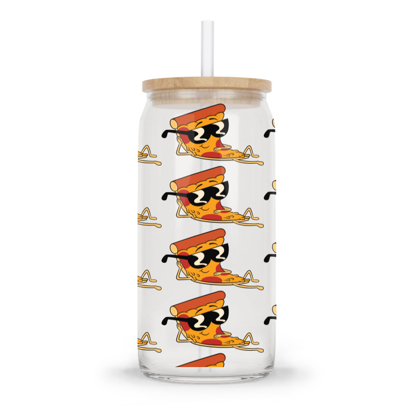 Pizza Steve Cool Cartoon Glass Tumbler | Artistshot