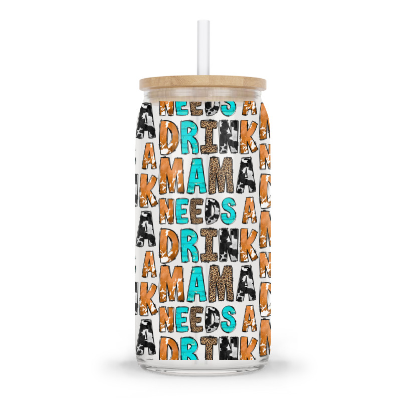 Mama Needs A Drink Glass Tumbler | Artistshot