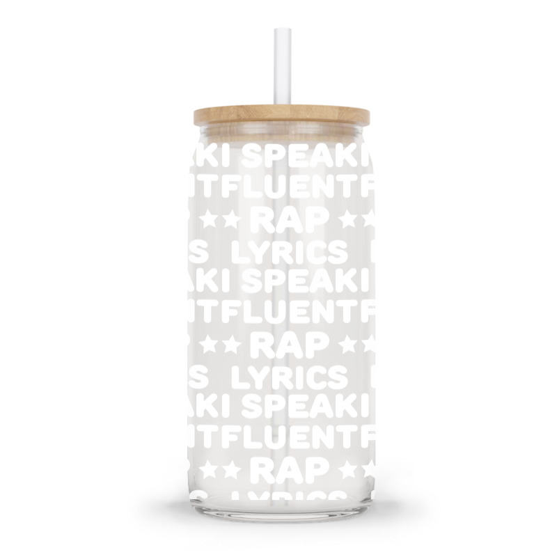 I Speak Fluent Rap Lyrics Glass Tumbler | Artistshot